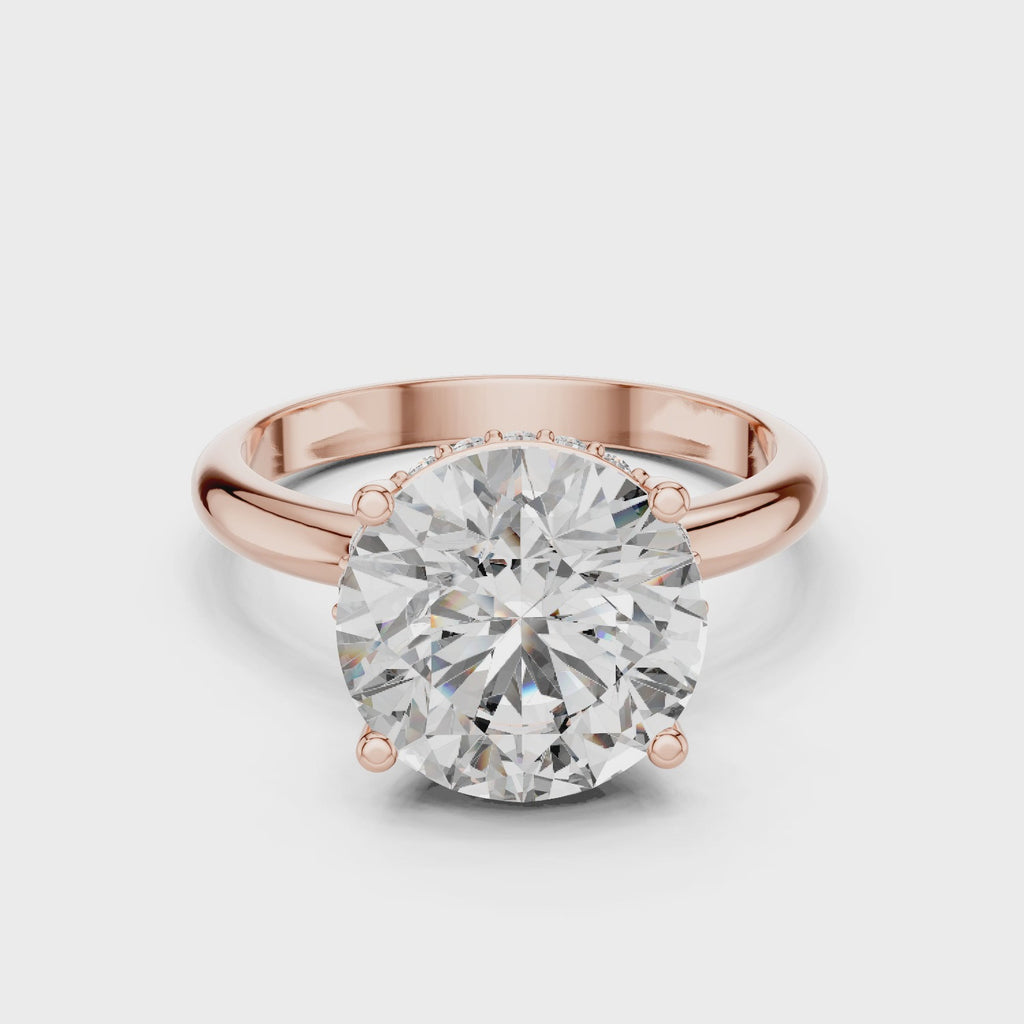 Gold Ring LR-0051, Rose Gold, 360 video