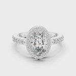 Gold Ring LR-0050, White Gold, 360 video