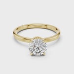 Gold Ring LR-0015, Yellow Gold, 360 video