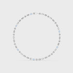 Gold Necklace GNK-0016, White Gold, 360 video