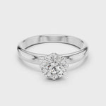 Gold Ring LR-0007, White Gold, 360 video