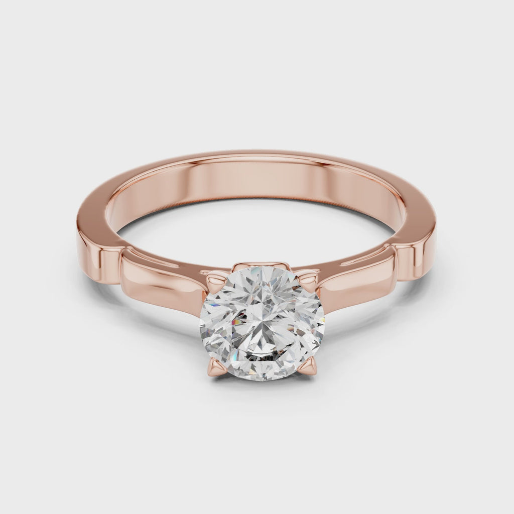 Gold Ring LR-0008, Rose Gold, 360 video