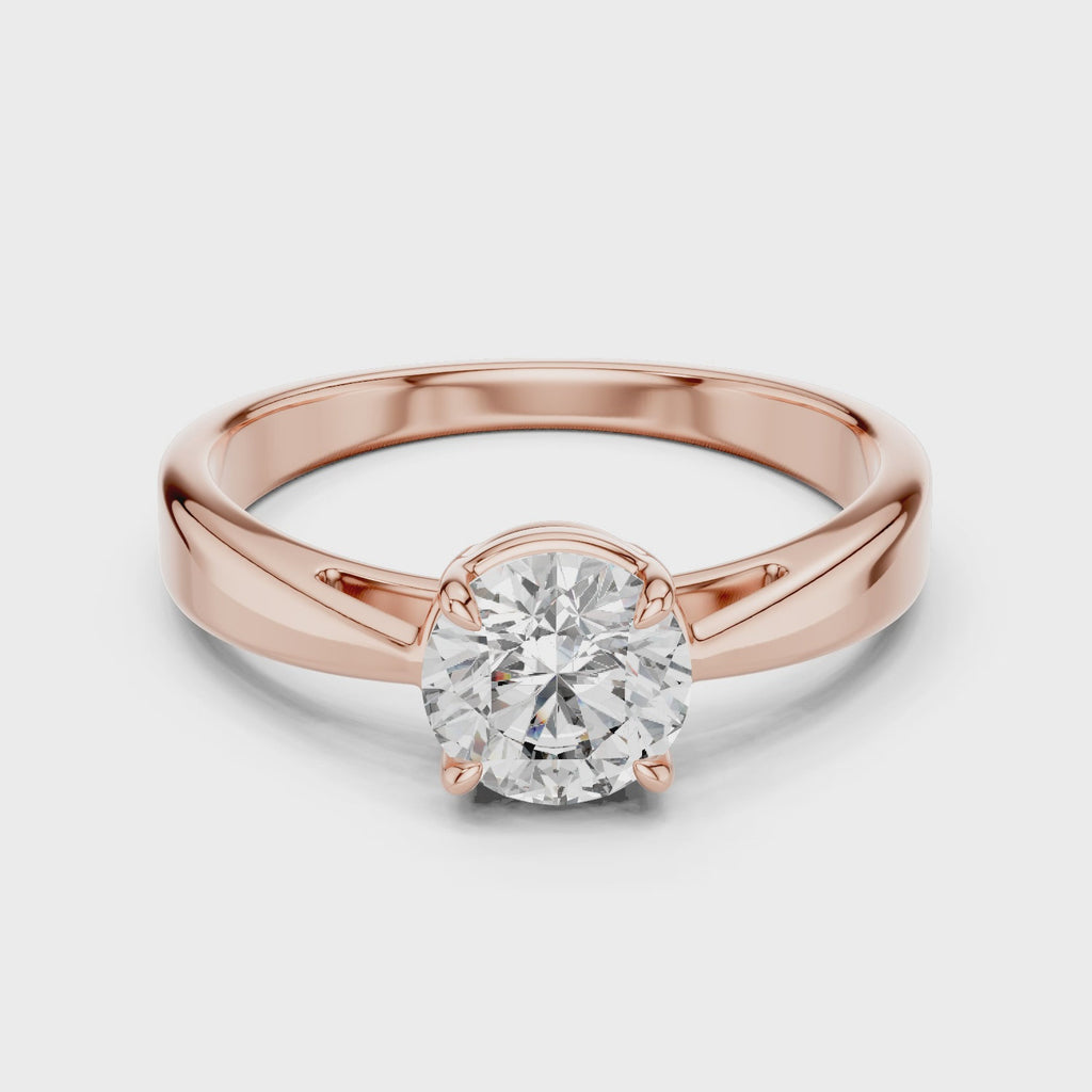 Gold Ring LR-0003, Rose Gold, 360 video