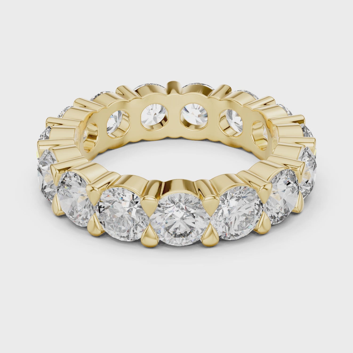 Gold Ring LR-0040, Yellow Gold, 360 video