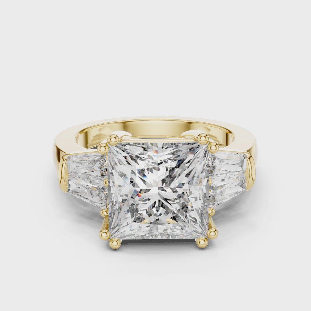 Gold Ring LR-0046, Yellow Gold, 360 video