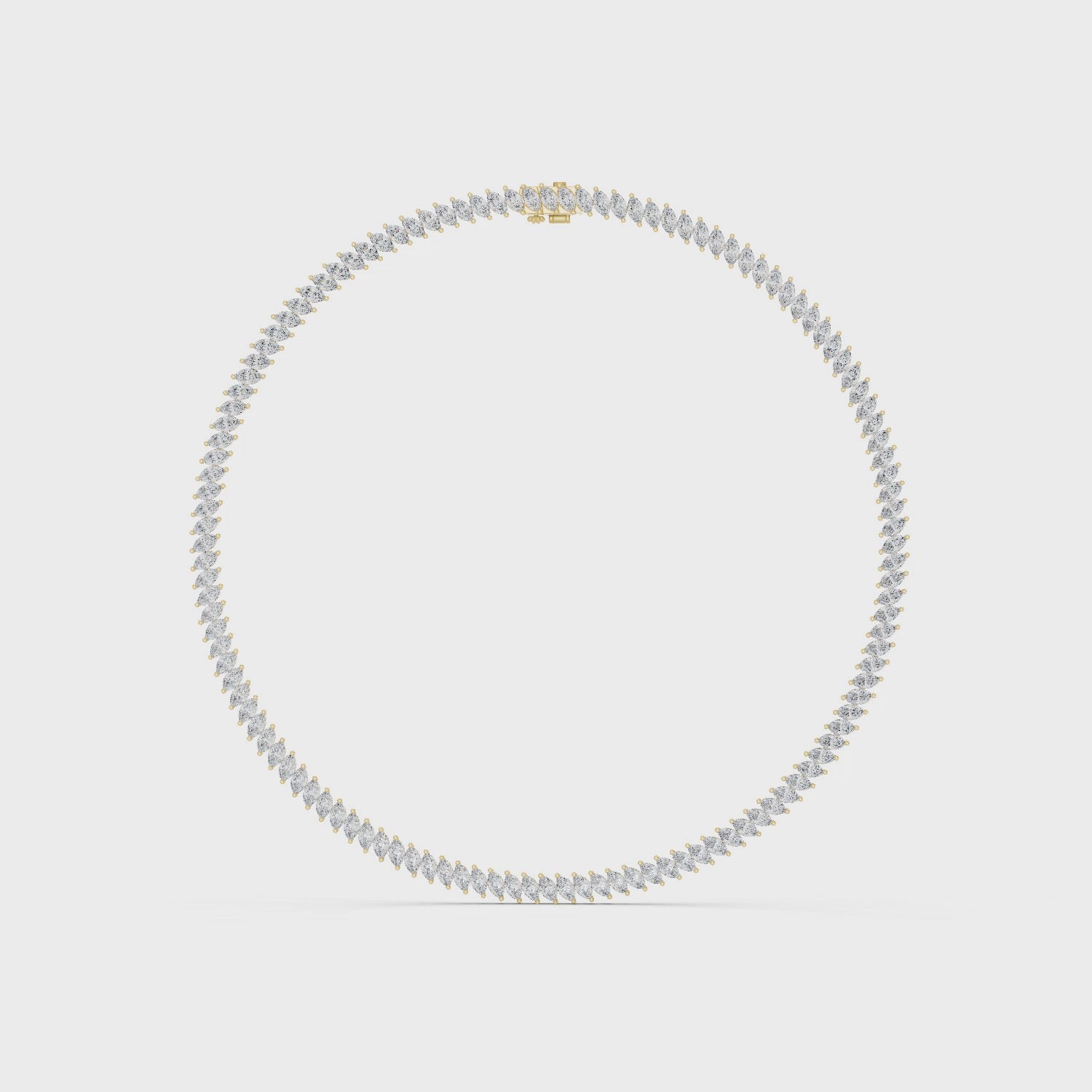 Gold Necklace GNK-0019, Yellow Gold, 360 video