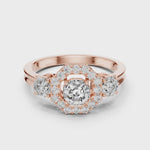 Gold Ring LR-0032, Rose Gold, 360 video