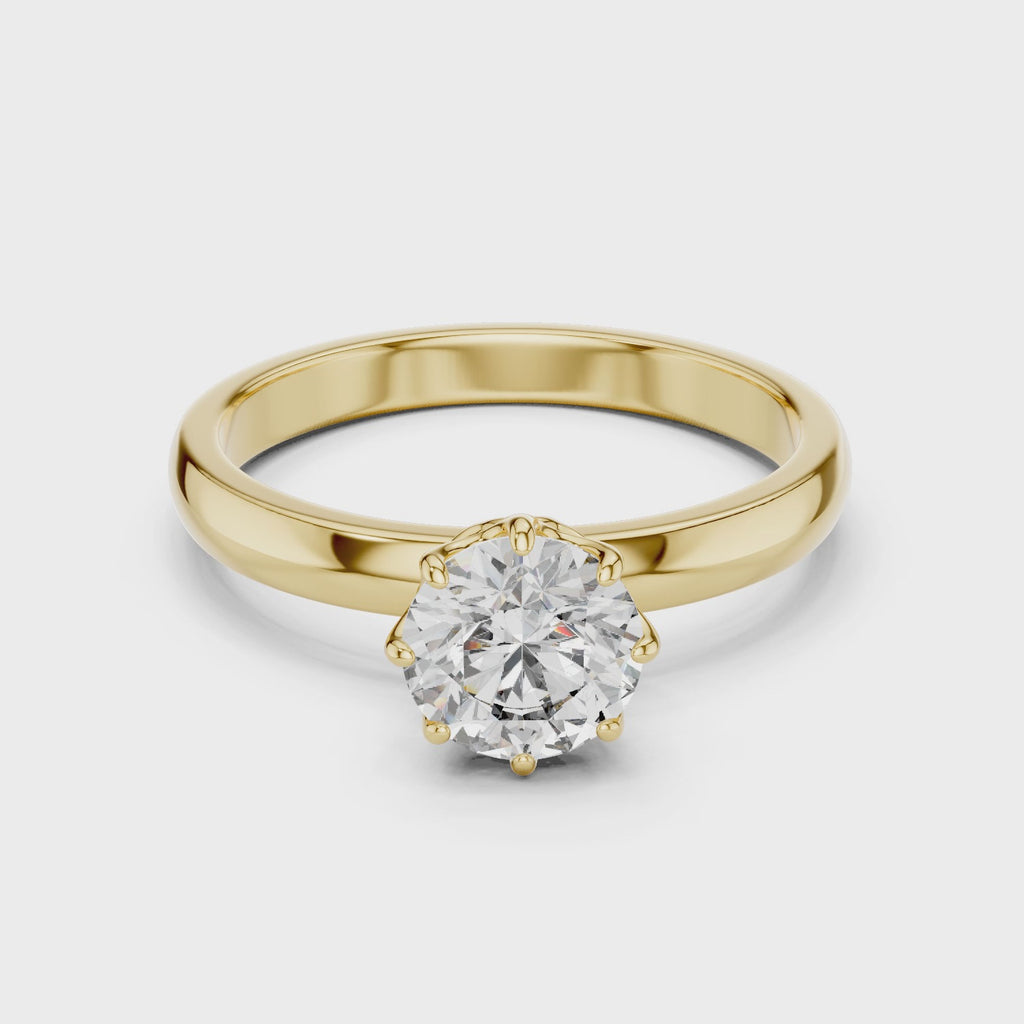 Gold Ring LR-0002, Yellow Gold, 360 video