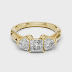 Gold Ring LR-0030, Yellow Gold, 360 video