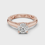 Gold Ring LR-0044, Rose Gold, 360 video