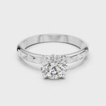 Gold Ring LR-0020, White Gold, 360 video