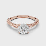 Gold Ring LR-0011, Rose Gold, 360 video