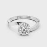Gold Ring LR-0023, White Gold, 360 video