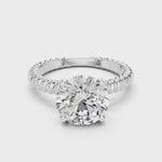 Gold Ring LR-0026, White Gold, 360 video