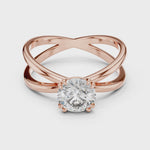 Gold Ring LR-0021, Rose Gold, 360 video