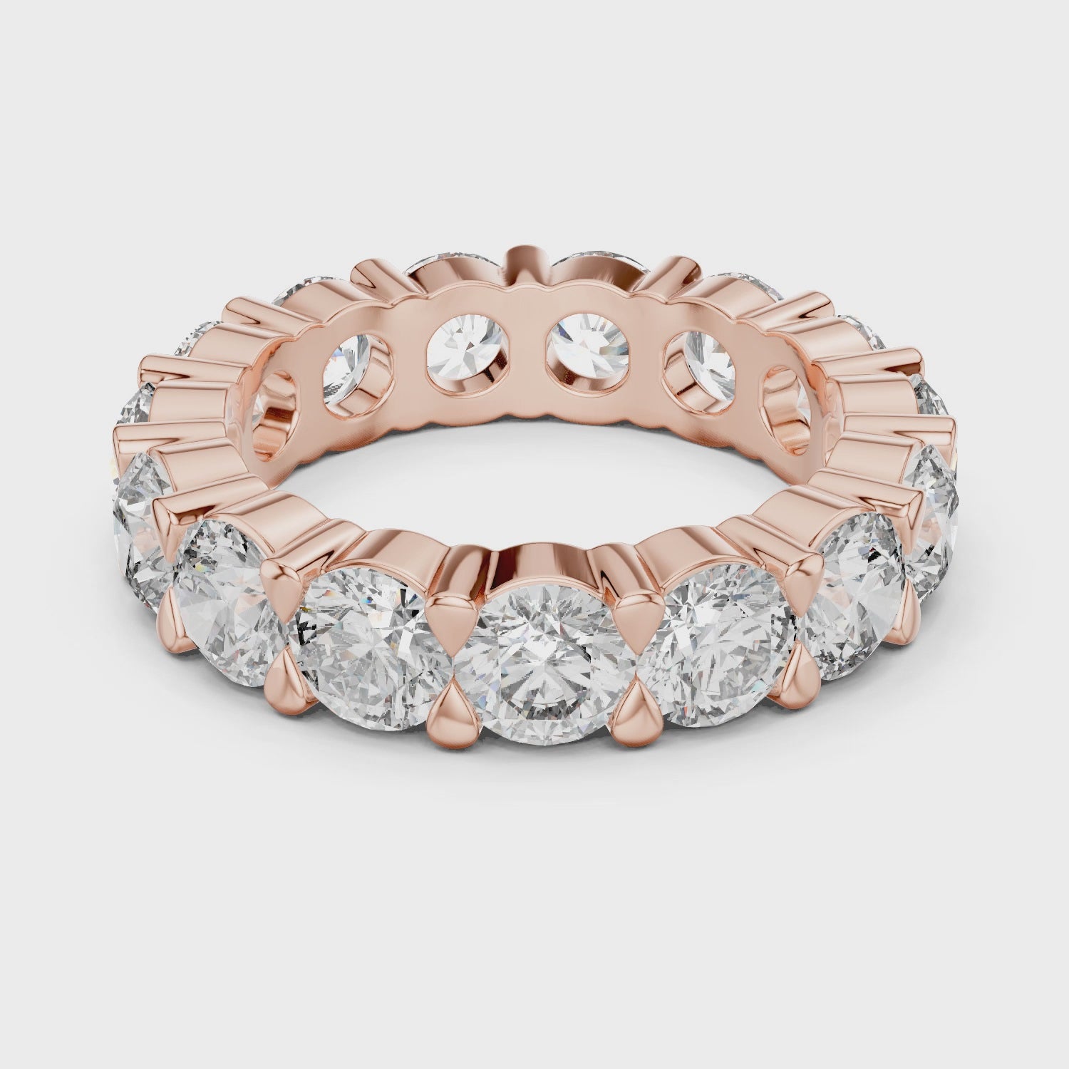 Gold Ring LR-0040, Rose Gold, 360 video