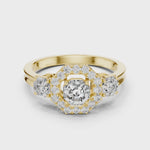 Gold Ring LR-0032, Yellow Gold, 360 video
