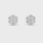 Gold Earrings L2-27-10001E, White Gold, 360 video