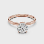 Gold Ring LR-0015, Rose Gold, 360 video