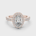 Gold Ring LR-0050, Rose Gold, 360 video