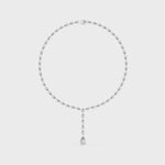 Gold Necklace GNK-0017, White Gold, 360 video