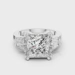 Gold Ring LR-0046, White Gold, 360 video