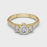 Gold Ring LR-0033, Yellow Gold, 360 video