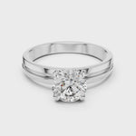 Gold Ring LR-0005, White Gold, 360 video