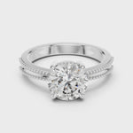 Gold Ring LR-0024, White Gold, 360 video