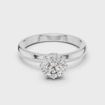 Gold Ring LR-0002, White Gold, 360 video