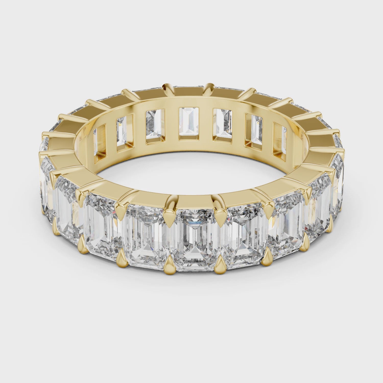 Gold Ring LR-0042, Yellow Gold, 360 video