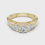 Gold Ring LR-0029, Yellow Gold, 360 video