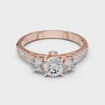 Gold Ring LR-0033, Rose Gold, 360 video