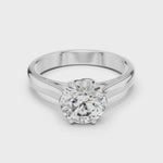 Gold Ring LR-0037, White Gold, 360 video