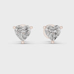 Gold Earrings ER-0006, Rose Gold, 360 video