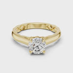 Gold Ring LR-0044, Yellow Gold, 360 video
