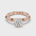 Gold Ring LR-0006, Rose Gold, 360 video