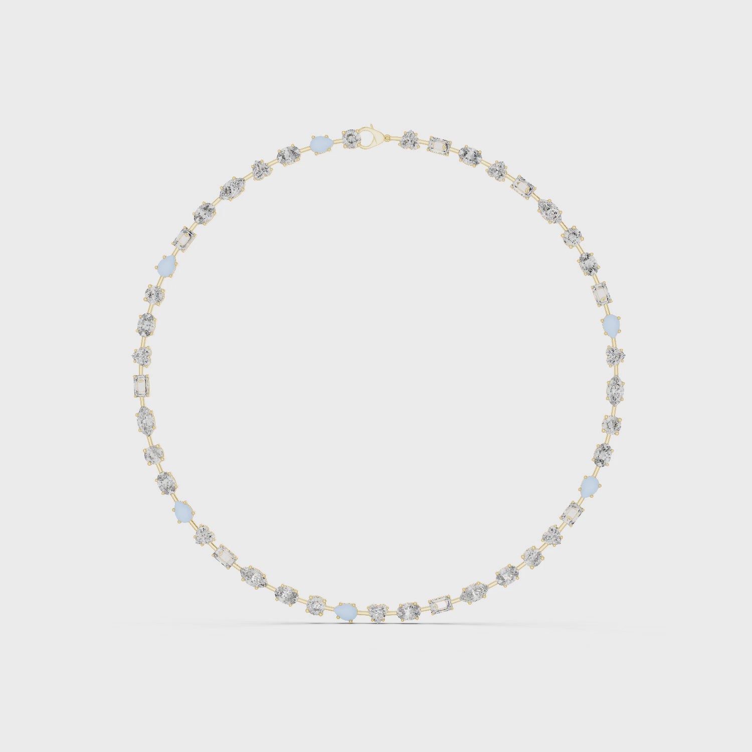 Gold Necklace GNK-0016, Yellow Gold, 360 video