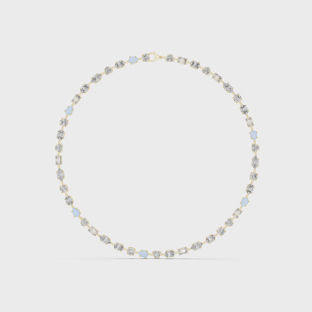 Gold Necklace GNK-0016, Yellow Gold, 360 video