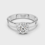Gold Ring LR-0001, White Gold, 360 video
