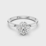 Gold Ring LR-0018, White Gold, 360 video