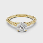 Gold Ring LR-0011, Yellow Gold, 360 video