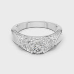 Gold Ring LR-0029, White Gold, 360 video