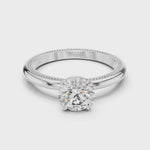 Gold Ring LR-0016, White Gold, 360 video