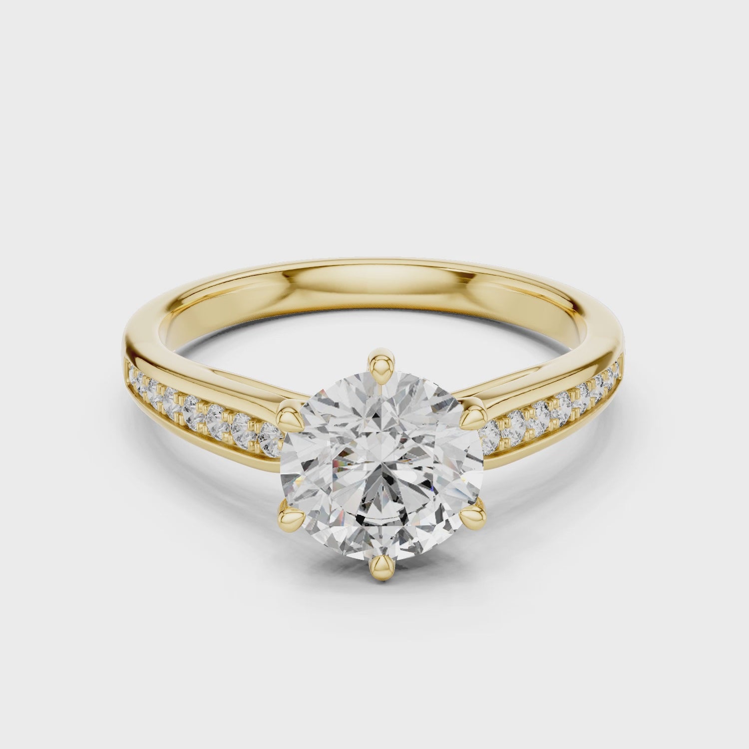 Gold Ring LR-0038, Yellow Gold, 360 video