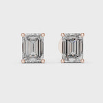 Gold Earrings ER-0007, Rose Gold, 360 video