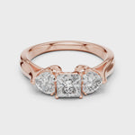 Gold Ring LR-0030, Rose Gold, 360 video