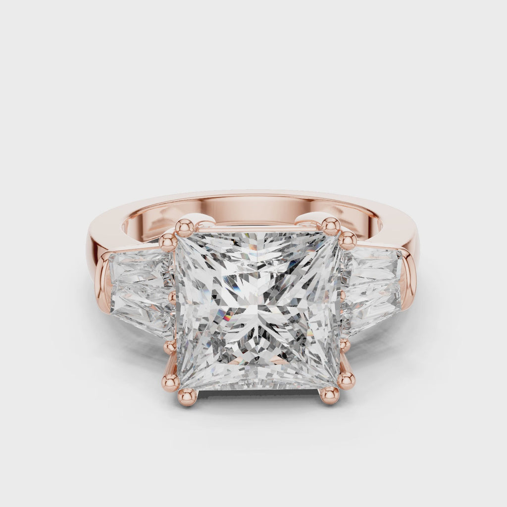 Gold Ring LR-0046, Rose Gold, 360 video