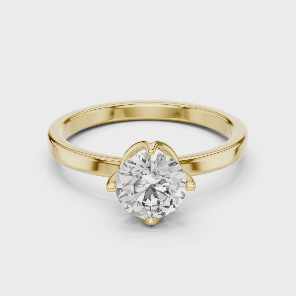 Gold Ring LR-0018, Yellow Gold, 360 video