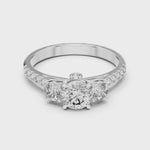 Gold Ring LR-0033, White Gold, 360 video